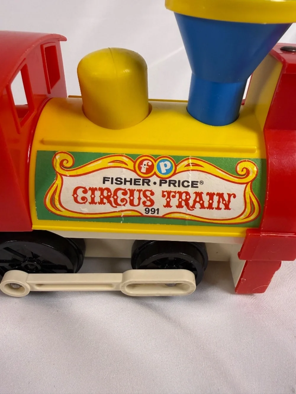 Vintage Fisher Price Little People Circus Train #991 3 Car Set